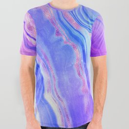 Holographic Marble Dream VII All Over Graphic Tee