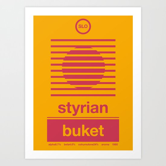styrian buket single hop Art Print