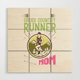 Cross Country Running Coach Training XC Run Race Wood Wall Art
