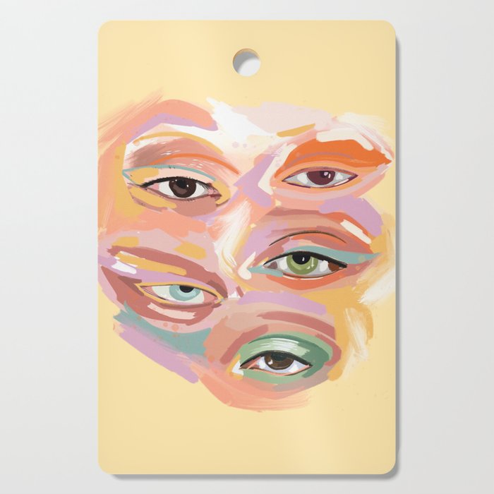 Surreal Eye Painting Cutting Board