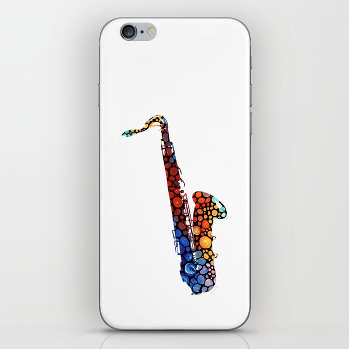 Colorful Saxophone Art Sax Music iPhone Skin