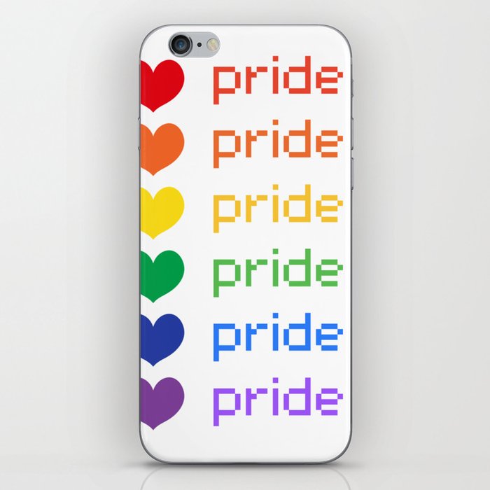 Pride Rainbow Hearts iPhone Skin