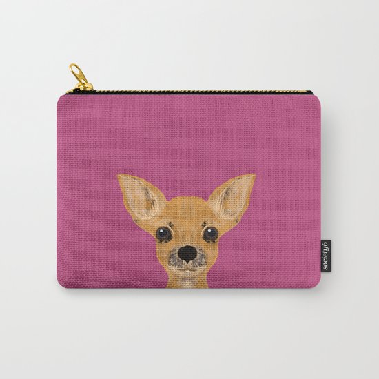 Lulu - chihuahua, cute pet cute dog cell phone case, gift for dog people Carry-All Pouch