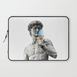 Michelangelo's David statue, sculptures, painter, Italian architect. Aesthetic art for sculptors and artists who love the trendy aesthetic style Laptop Sleeve
