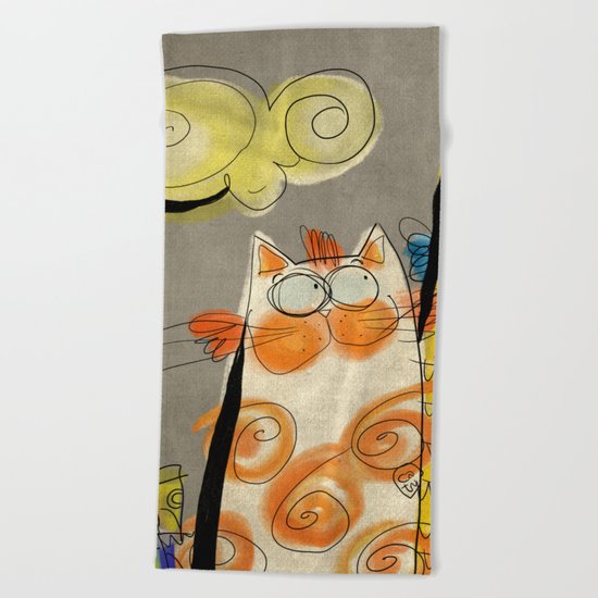 Cats Beach Towel