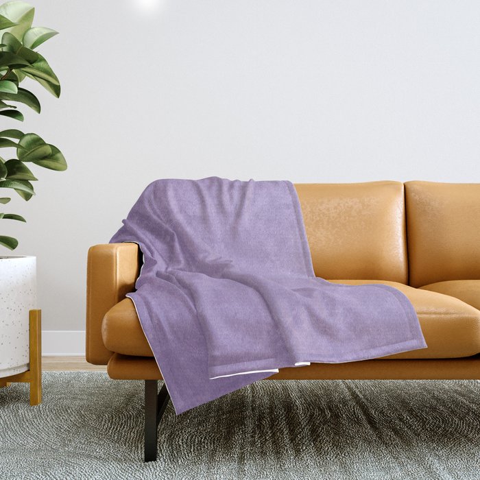 Solid Light Purple Throw Blanket by NewburyBoutique Society6