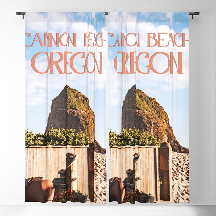 Cannon Beach Oregon Blackout Curtain