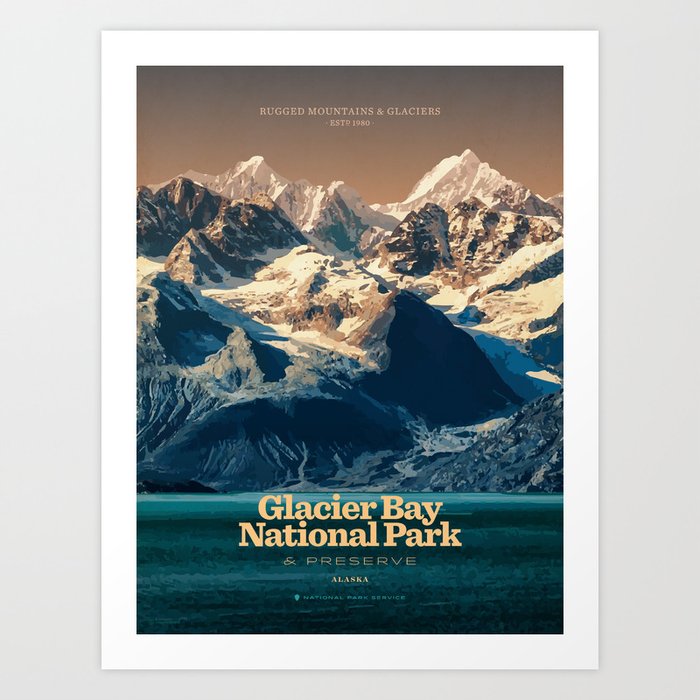 Glacier Bay National Park Art Print