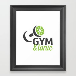 Gym & Tonic Framed Art Print