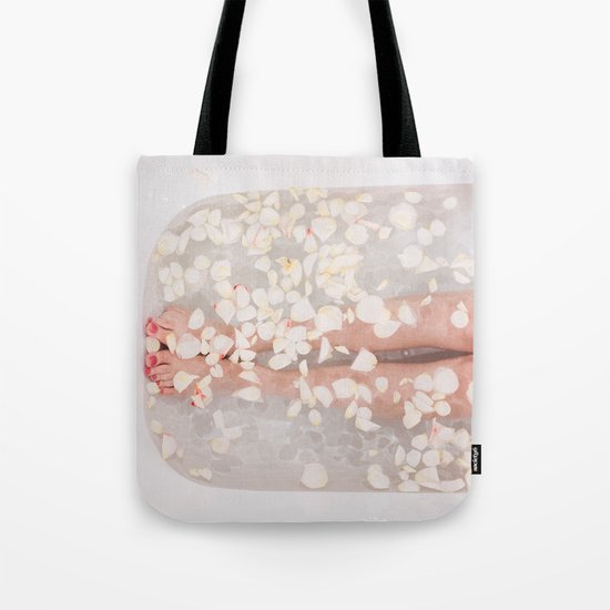 Floral bath Tote Bag