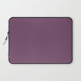 Plum Berry deep purple solid color modern abstract pattern  Laptop Sleeve