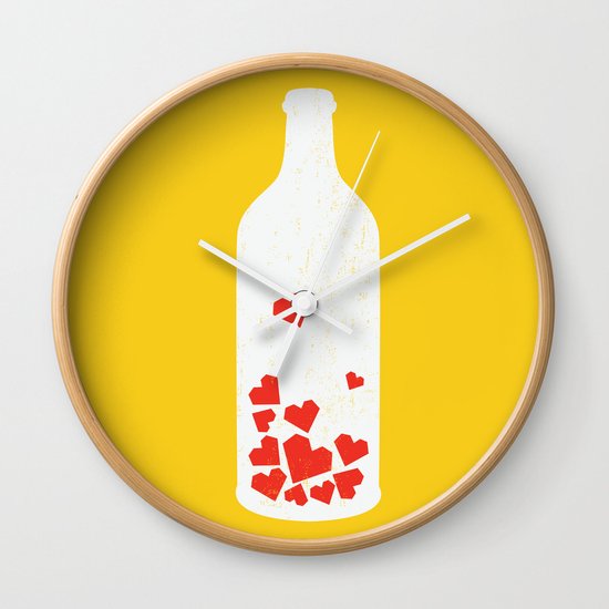 Message in a bottle Wall Clock