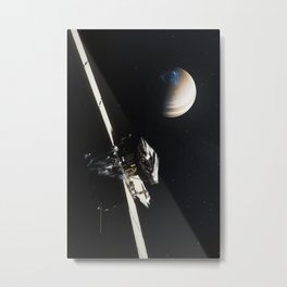 Juno - Jupiter Approach Metal Print | Illustration, Digital, Space 