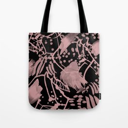 Electrical Spots in Black and Pink! Tote Bag