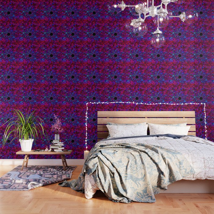Blacklight Wallpaper By Rcheuvrontcreations Society6 If you are looking for black light bedroom you've come to the right place. society6