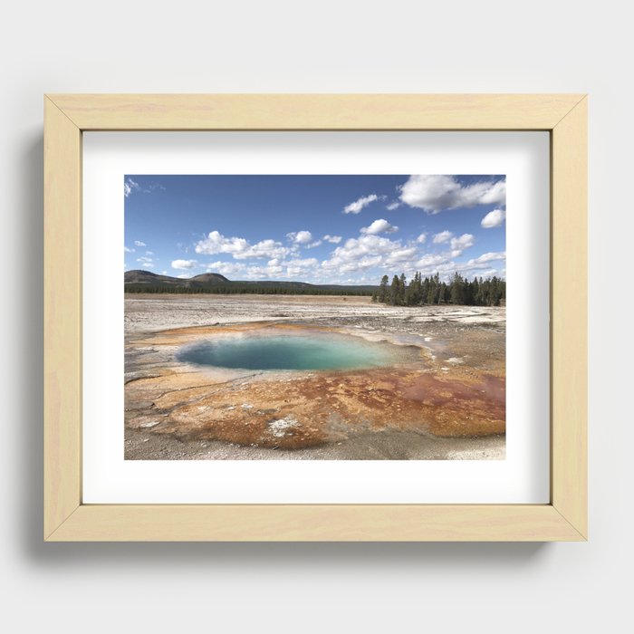 Grand Prismatic Spring | Yellowstone National Park, Wyoming Recessed Framed Print