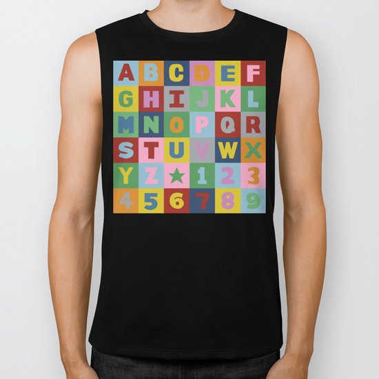 Alphabet Biker Tank