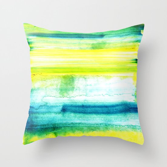 Swimming Upstream Throw Pillow