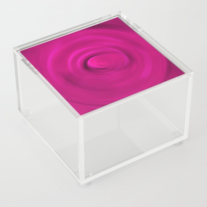 Purple fluid swirl Acrylic Box