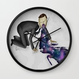 Wasted Time Wall Clock | Illustration, Clockface, Strange, Concept, Surreal, Time, Space, Surrealism, Drawing, Other 