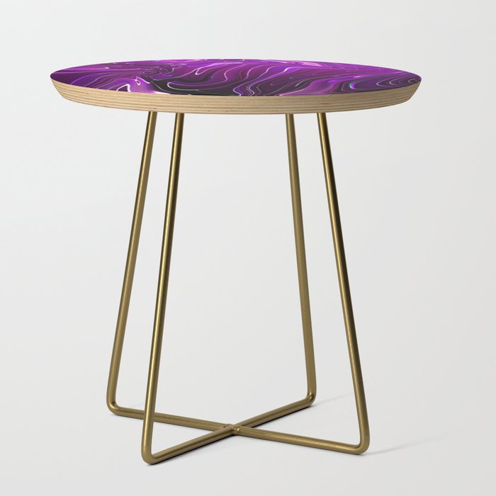 Purple Swirls Side Table