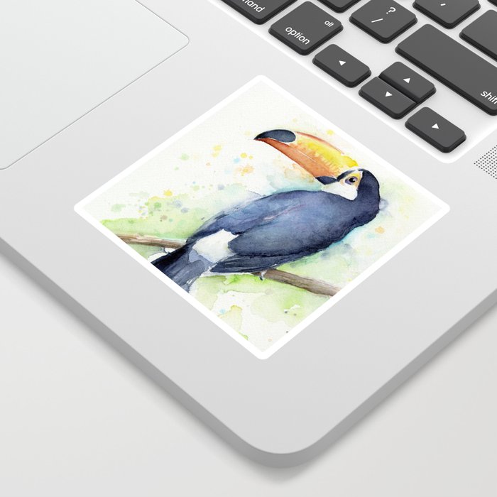 Toucan Tropical Bird Watercolor Sticker