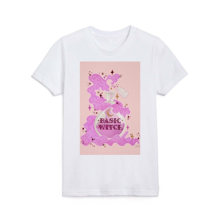 Basic Witch – Pink Kids T Shirt