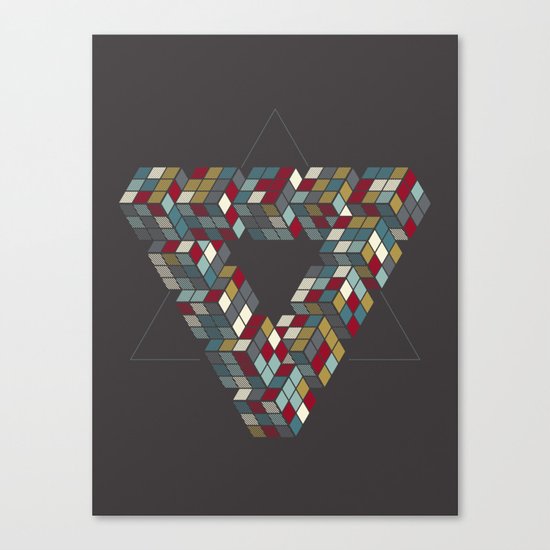 Rubik's Triangle Canvas Print