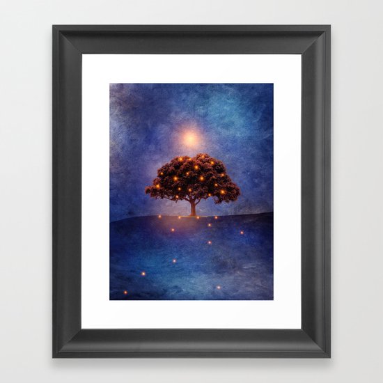 Energy & lights Framed Art Print