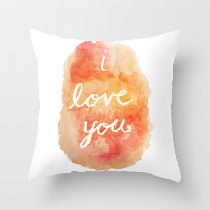 "I love you"  Throw Pillow