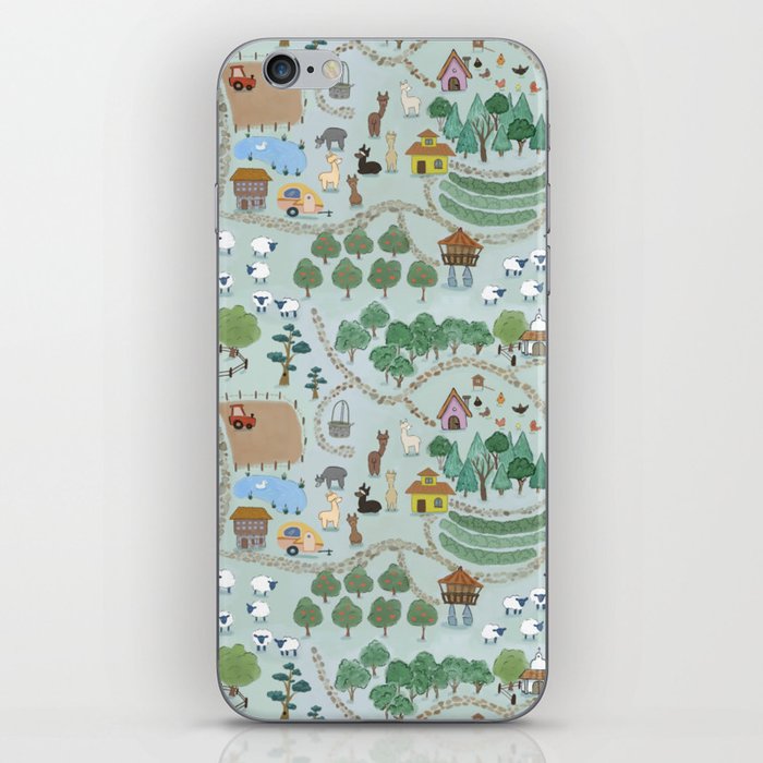 Countryside village life  iPhone Skin