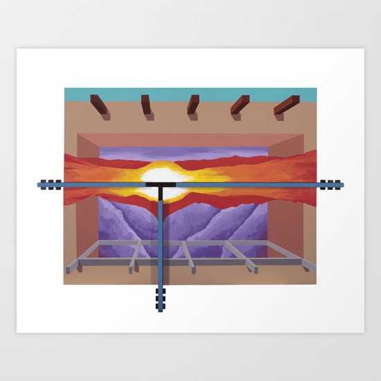 House of the Sun Cloud Art Print