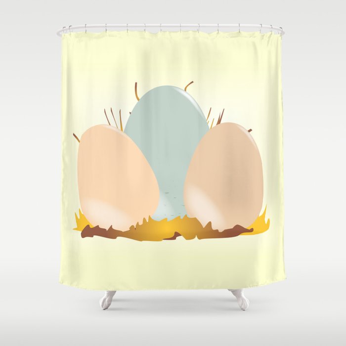 Cuckoo Eggs Shower Curtain