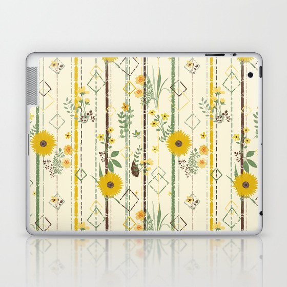 Boho Wildflowers Laptop & iPad Skin