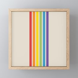 Rainbow Stripes Framed Mini Art Print
