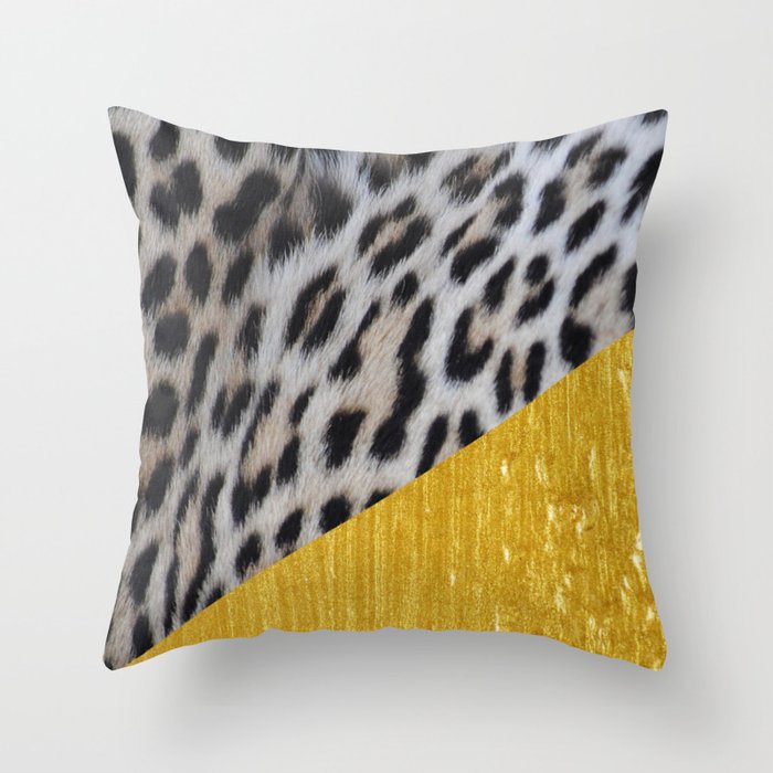 Gold leopard 2025 pillow