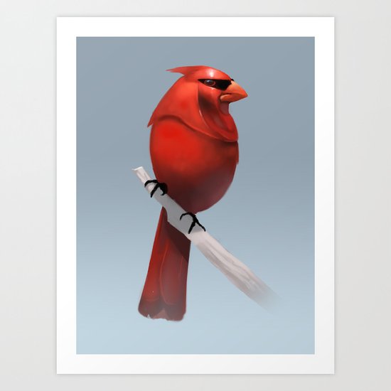 Imperial Guardinal Art Print