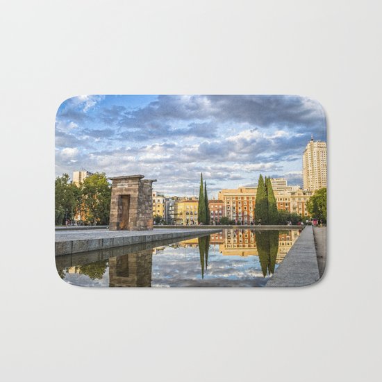 Egyptian temple in Madrid Bath Mat