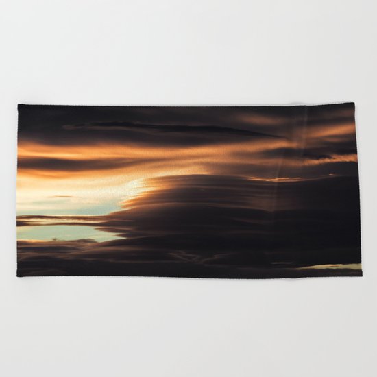 Clouds Over Iceland Beach Towel