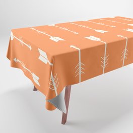 Orange & White Arrows  Tablecloth