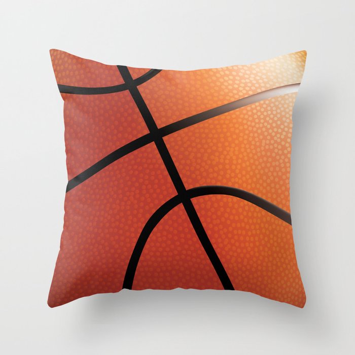 Basketball - On Fire Throw Pillow