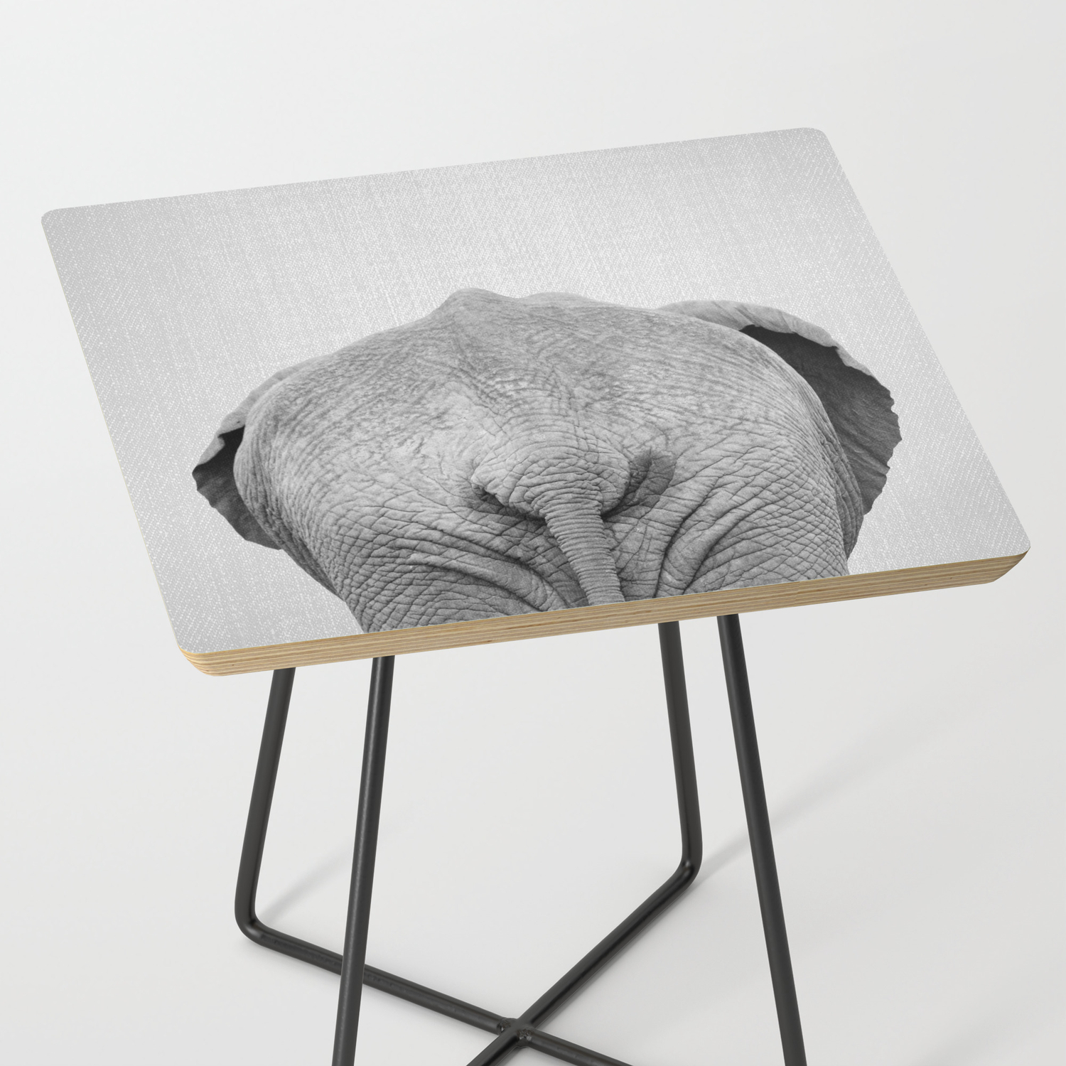 Elephant Tail Black White Side Table By Galdesign Elephant Tail Black White Side Table By Galdesign