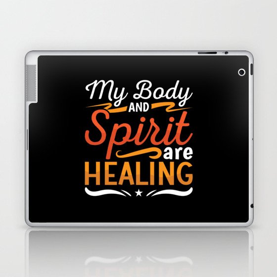 Mental Health My Body And Spirit Anxie Anxiety Laptop & iPad Skin