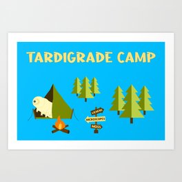 Tardigrade Camp - Simple Art Print