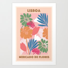 Lisbon Flower Market Art Print