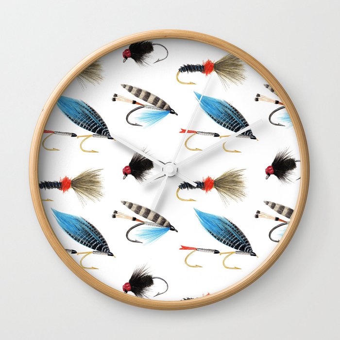 Fly Fishing Wall Clock By Trinitymitchell Society6