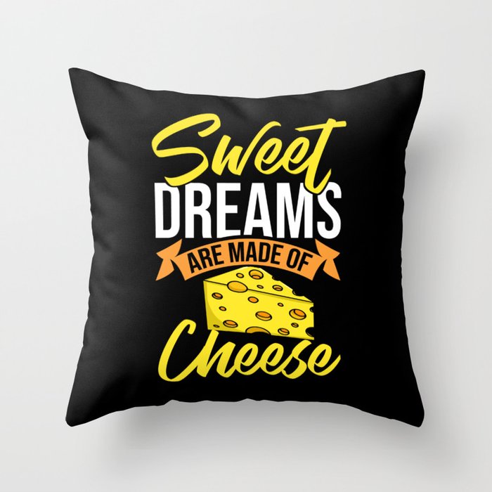 Cheese Board Sticks Vegan Funny Puns Throw Pillow