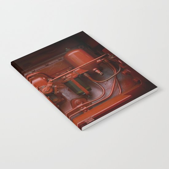 Red Tractor motor Notebook