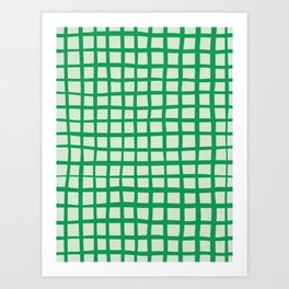 GRID 01: SAGE GREEN Art Print