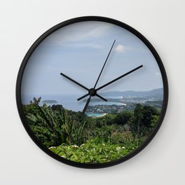 Karon Lookout Point Wall Clock | Trees, Shore, Nature, Sea, Jungle, Photo, Thailand, Oceanview, Karon, Beach 